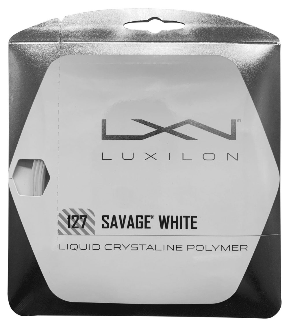 Luxilon Savage White 127 Tek Çekim Tenis Raketi Kordajı