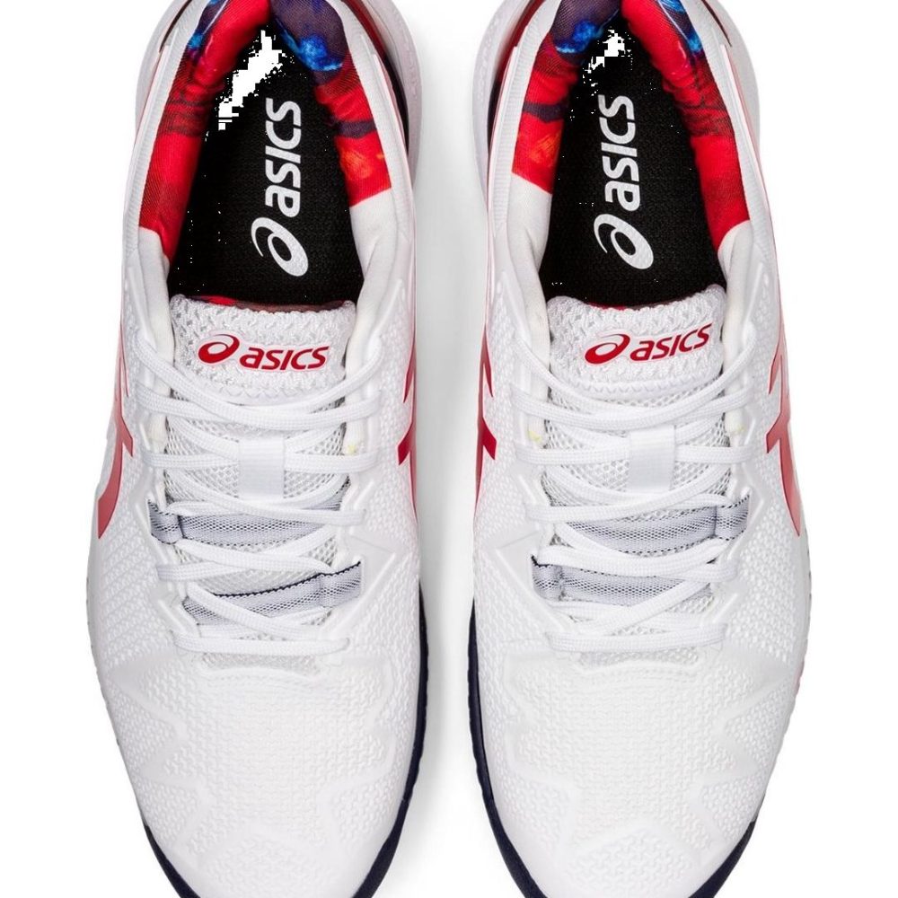Asics Gel Resolution 8 Erkek Tenis Ayakkabısı Kırmızı Beyaz