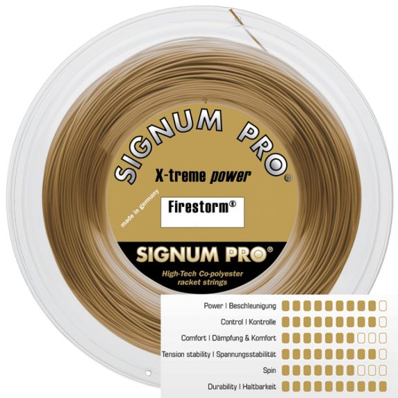 Signum Pro Firestorm 1.30 Tenis Raketi Kordajı 200m Rulo