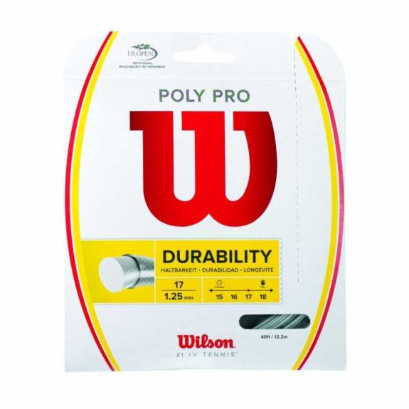 Wilson Poly Pro 125 Tek Çekim Tenis Raketi Kordajı