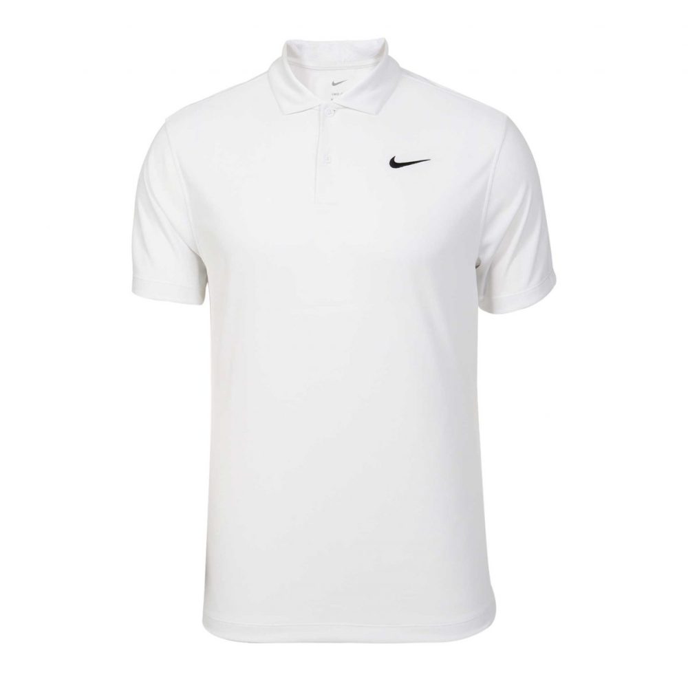 Nike Court Dri-FIT Polo Erkek Tenis Tişörtü - Beyaz