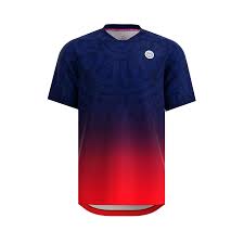 Bidi Badu Colortwist Tee Erkek Çocuk Tenis Tişörtü - Dark Blue/Red