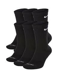 Nike Everyday Plus Cushion 6'lı Tenis Çorabı-Siyah