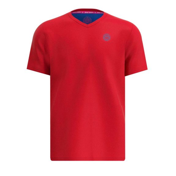 Bidi Badu Crew Erkek Tenis Tişörtü Neck Tee - red, blue