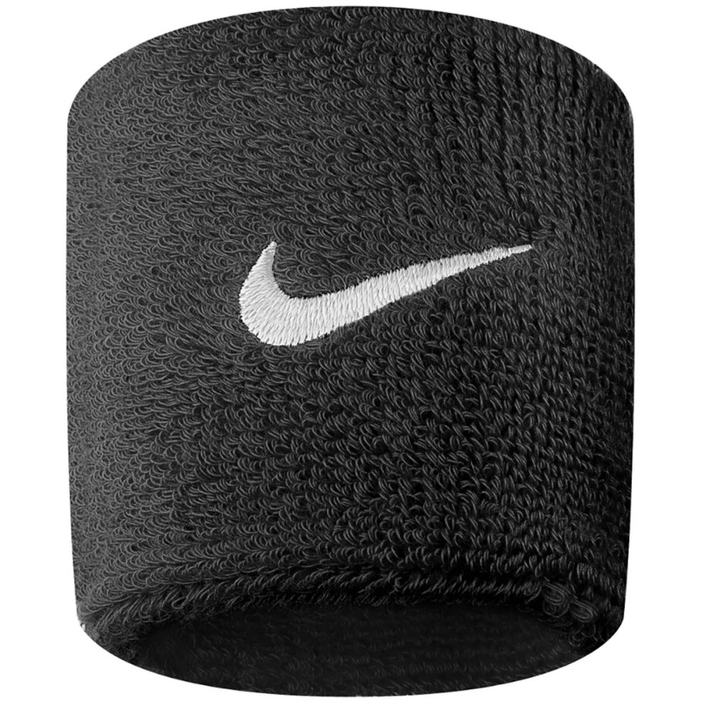 Nike Swoosh Wristbands Siyah Havlu Bileklik 2'li Paket