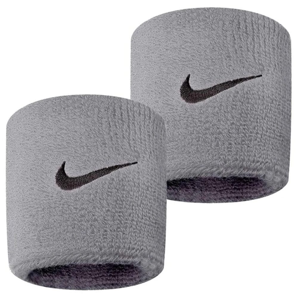 Nike Swoosh Wristbands Gri Havlu Bileklik 2'li Paket