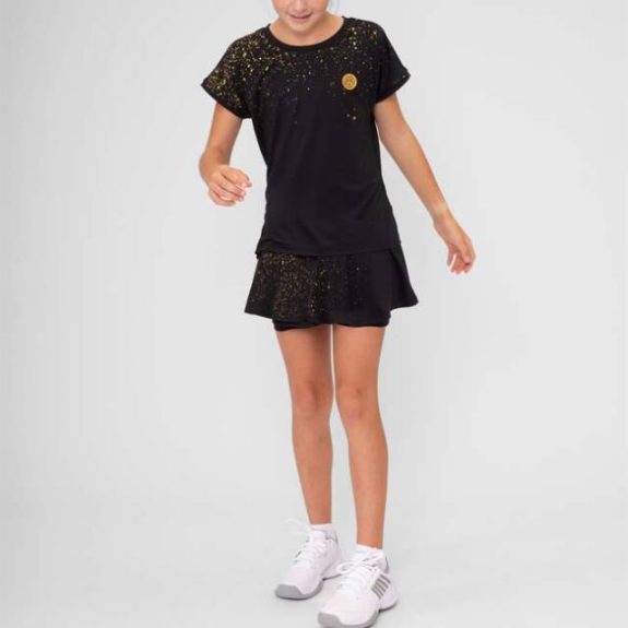 Bidi Badu Paris 2024 Junior Capsleeve Kız Çocuk Tenis Tişörtü