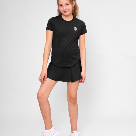 Bidi Bau Crew Wavy Kız Çocuk Tenis Eteği Siyah