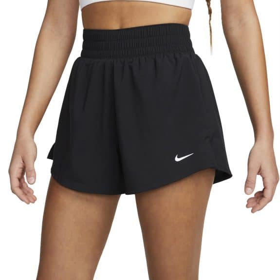 Nike One Dri-FIT Yüksek Bel 8 cm 2'si 1 Arada Kadın Tenis Şortu - Siyah