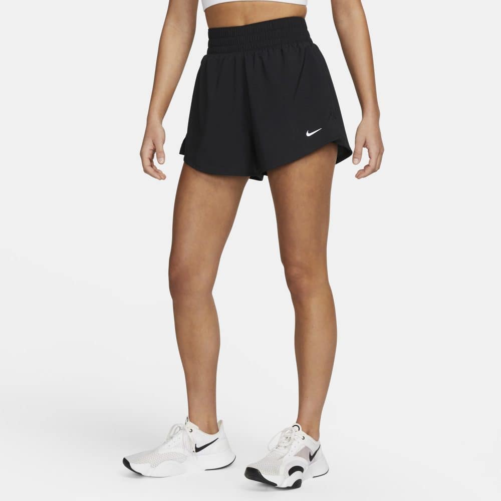 Nike One Dri-FIT Yüksek Bel 8 cm 2'si 1 Arada Kadın Tenis Şortu - Siyah
