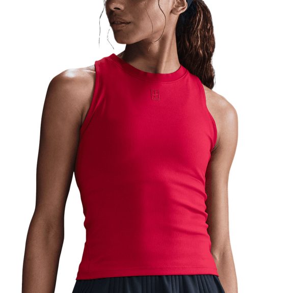 Nike Court Advantage Dri-FIT Kadın Tenis Atleti-Kırmızı