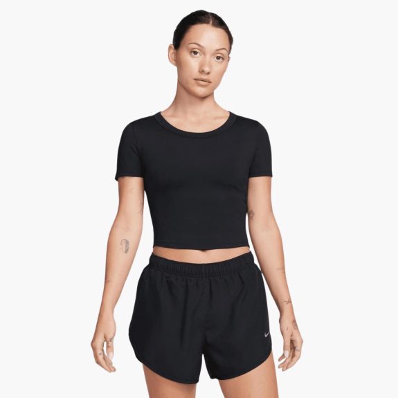Nike One Fitted Dri-FIT Kısa Kollu Crop Kadın Tenis Üstü