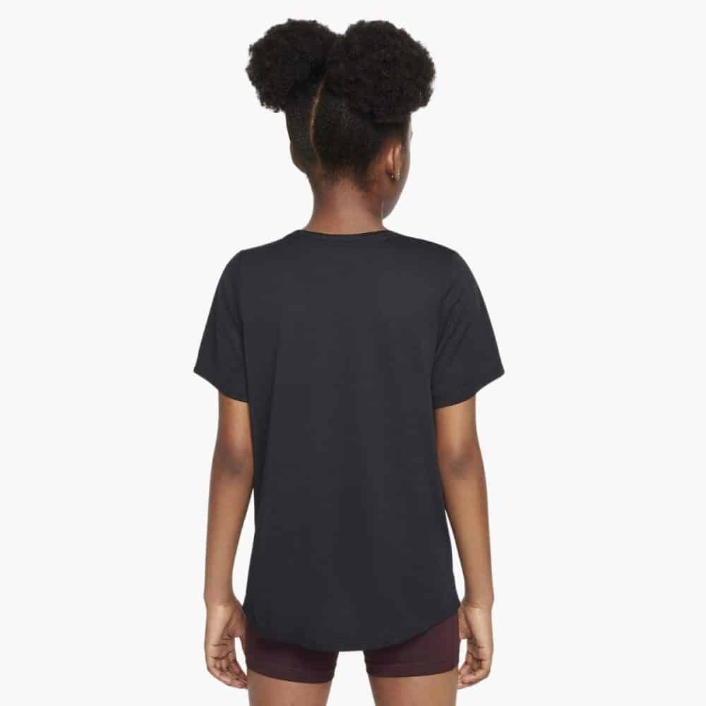 Nike One Fitted Dri-FIT Kısa Kollu Genç Kız Çocuk Tenis Tişörtü