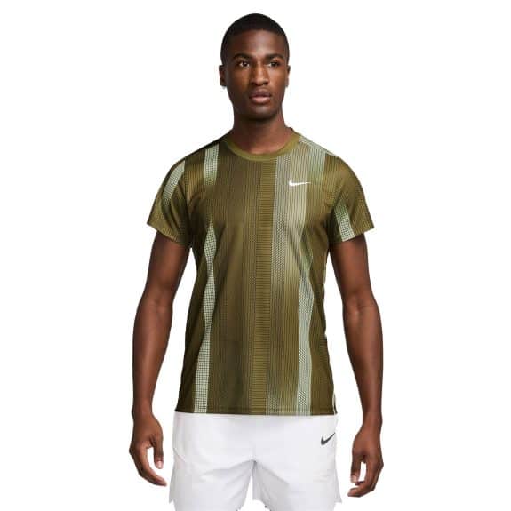 Nike Court Dri Fit Victory Print Erkek Tenis Tişörtü
