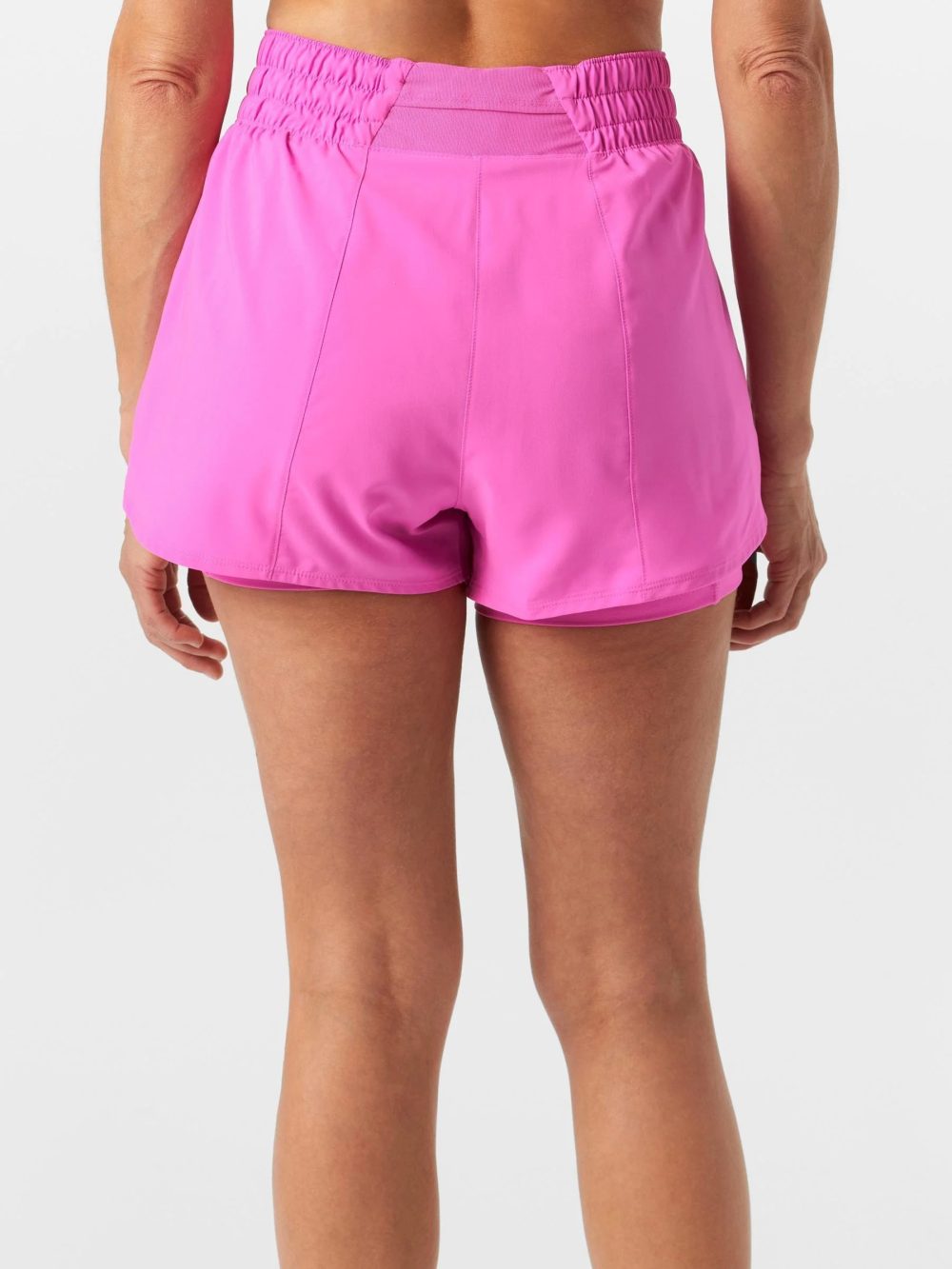 Nike One Dri-FIT Yüksek Bel 8 cm 2'si 1 Arada Kadın Tenis Şortu -Fuşya