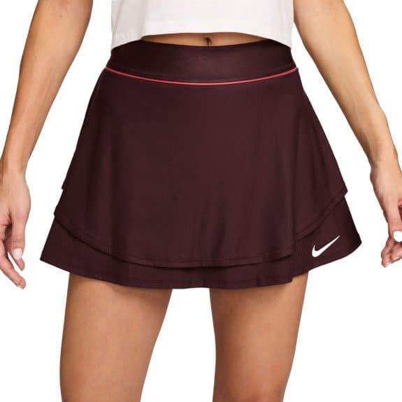 Nike Court Slam Dri-FIT Kadın Tenis Eteği-Bordo