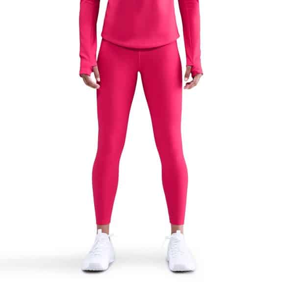 Nike One Yüksek Belli Bilek Üstü Kadın Tenis Taytı-Fuşya